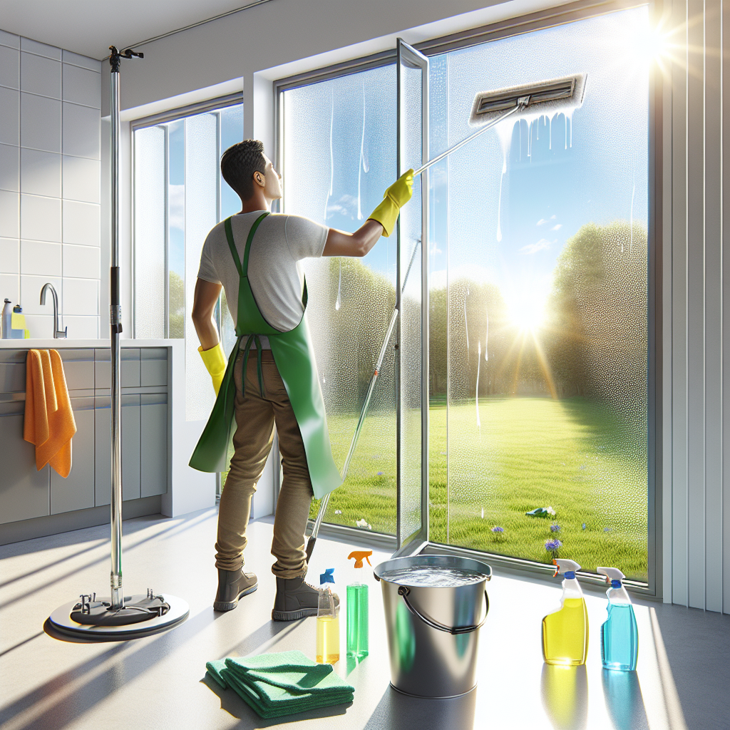Langų valymas efektyviai: priemonės ir veiksmai