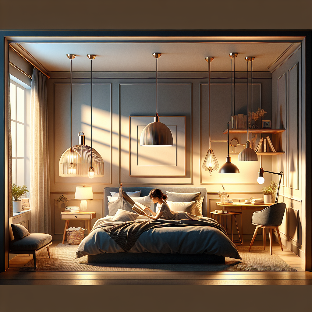 Miegamojo šviestuvų pasirinkimas ir jų įtaka interjerui