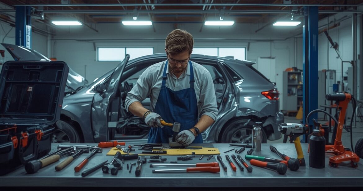 Įrankiai automobilių kėbulo remontui jūsų dirbtuvėms