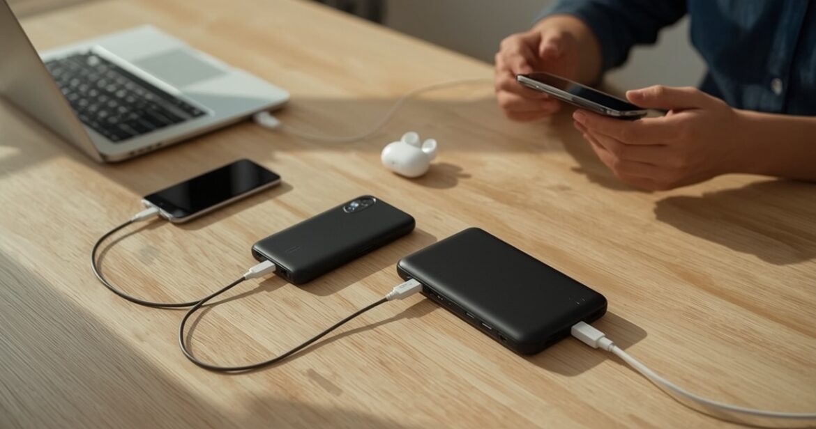 Anker 737 ir Baseus Blade 100W palyginimas išoriniam įkrovimui