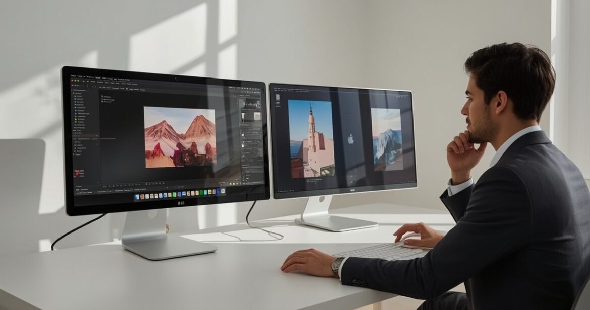 Apple Studio Display ir LG UltraFine 5K palyginimas Mac naudotojams