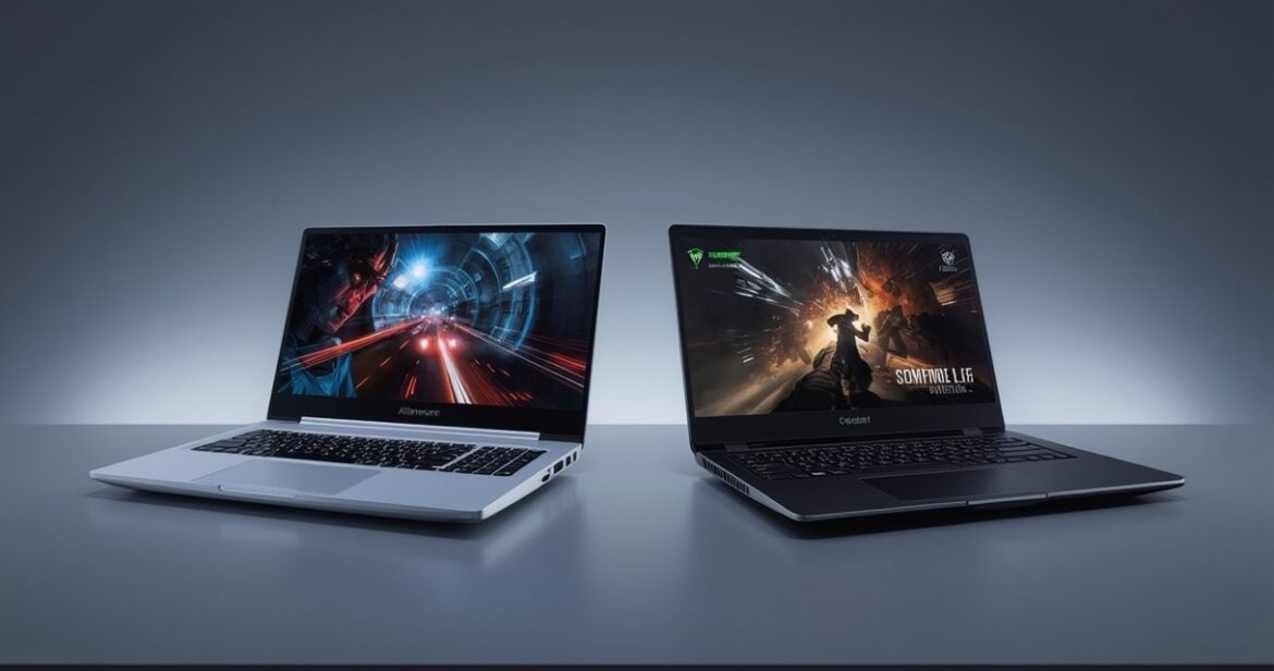 Alienware x14 ir Razer Blade 14 palyginimas žaidimų mėgėjams