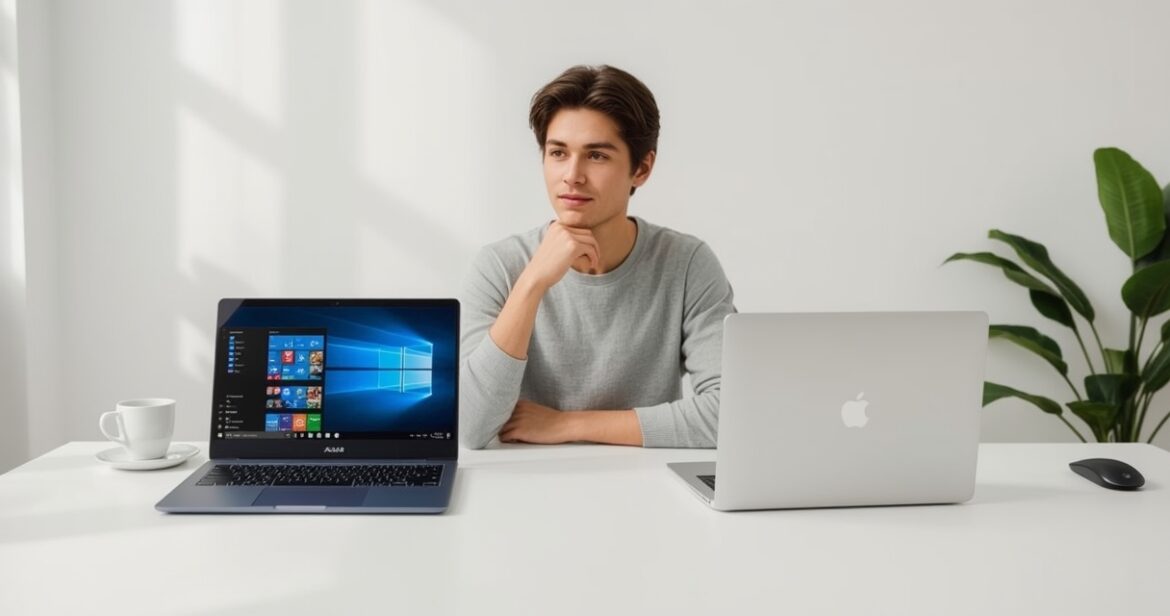 Asus Zenbook 14 ir MacBook Air M3 palyginimas renkantis naują kompiuterį
