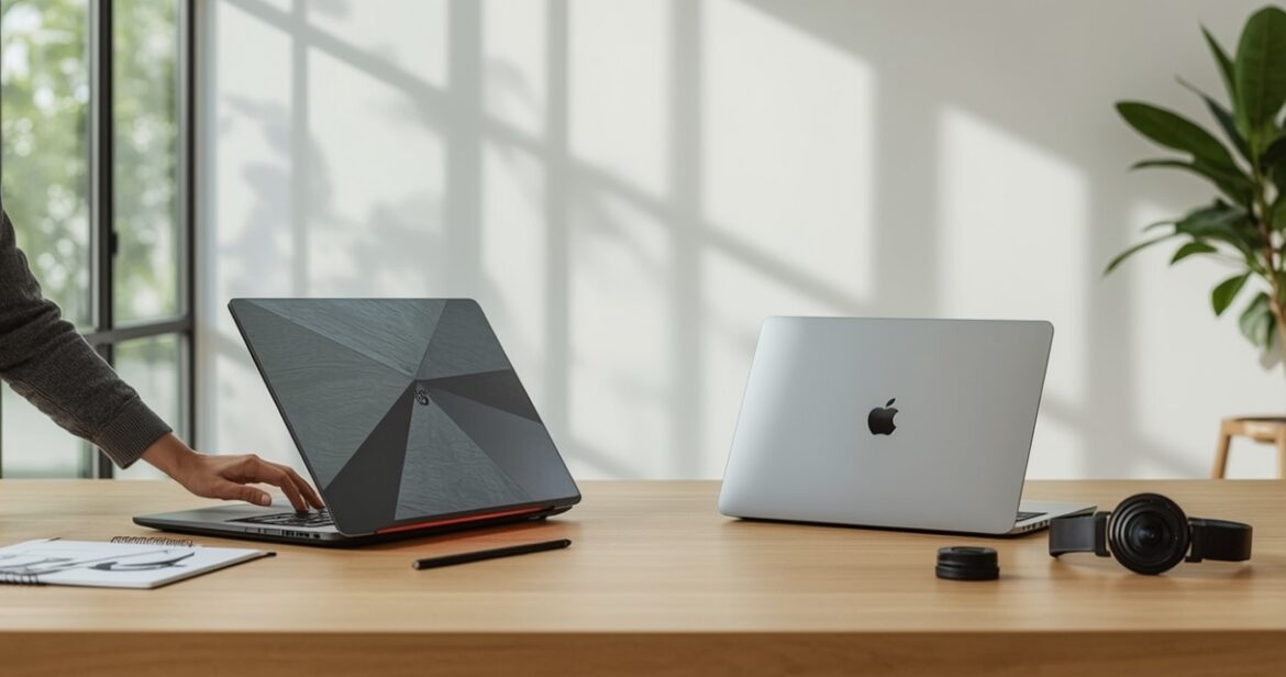 MSI Creator Z16 ir MacBook Pro M3 palyginimas kūrybinei veiklai