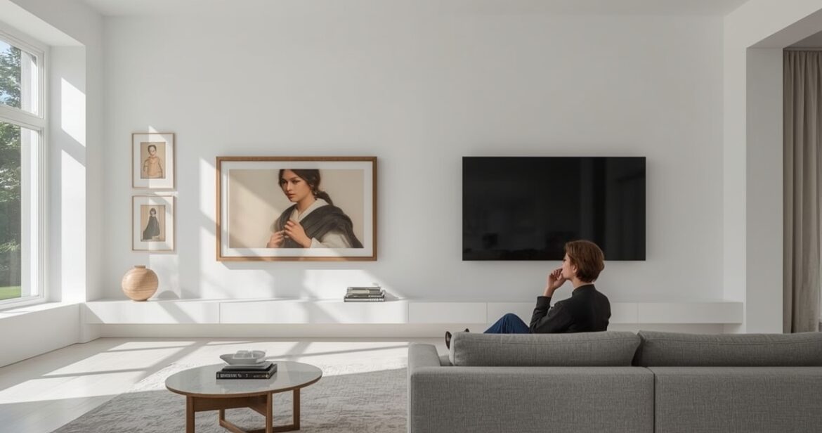 Samsung The Frame ir LG G3 OLED palyginimas interjerui ir dizainui