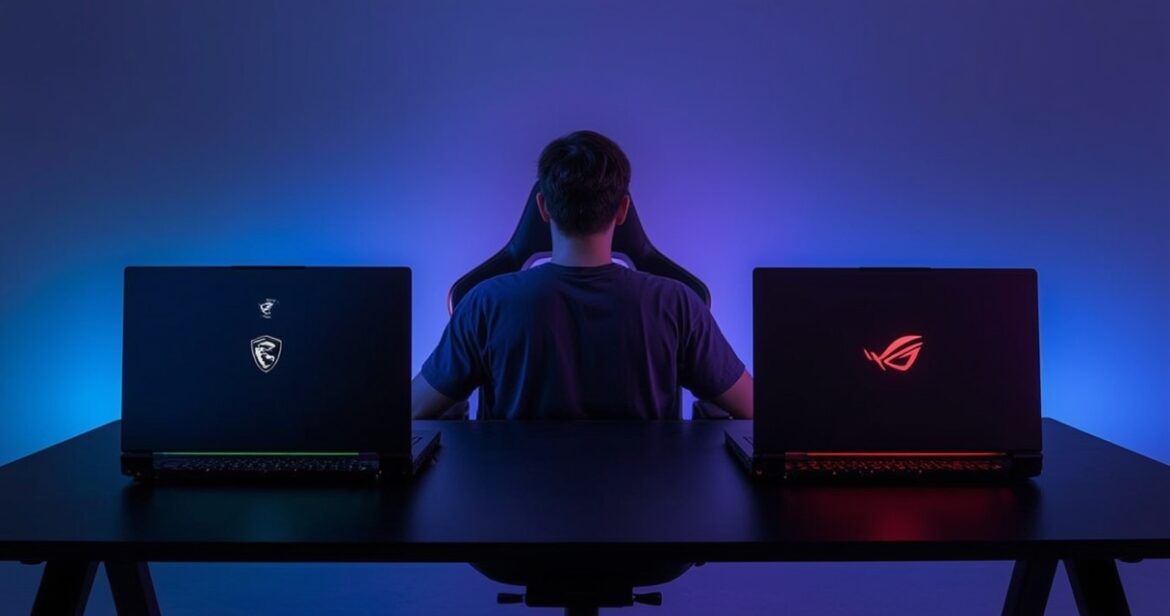 MSI Raider GE78 HX ir ASUS ROG Strix Scar 17 palyginimas žaidimams